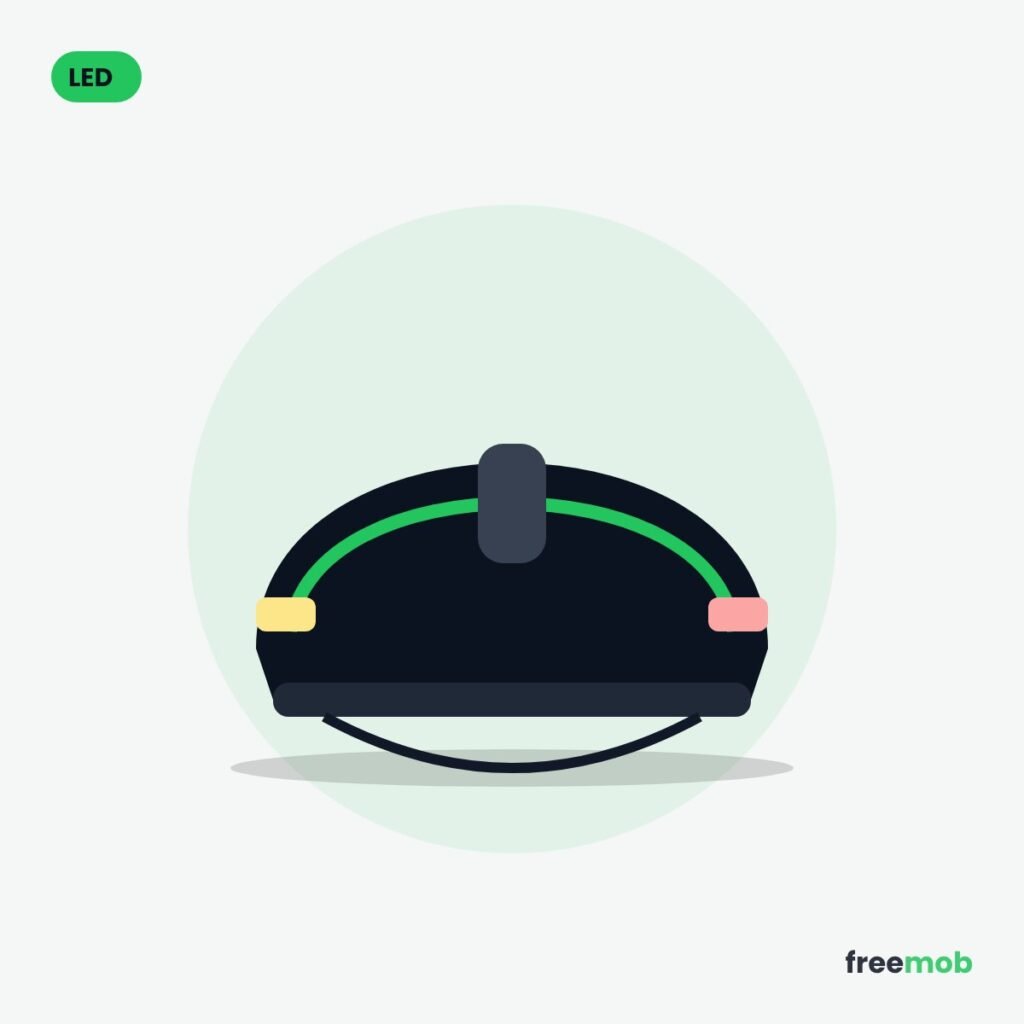 Illustration casque led